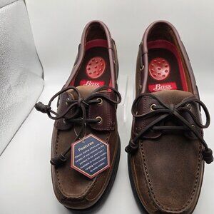 G.H. Bass Harry II Men's Leather Boat Shoe Sz 9.5M NWT